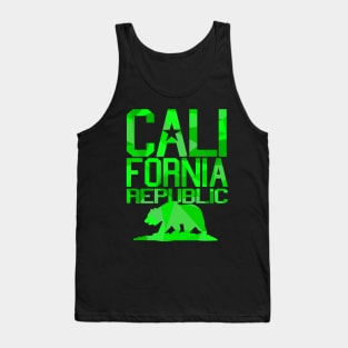 California Republic Bear (mint green version) Tank Top